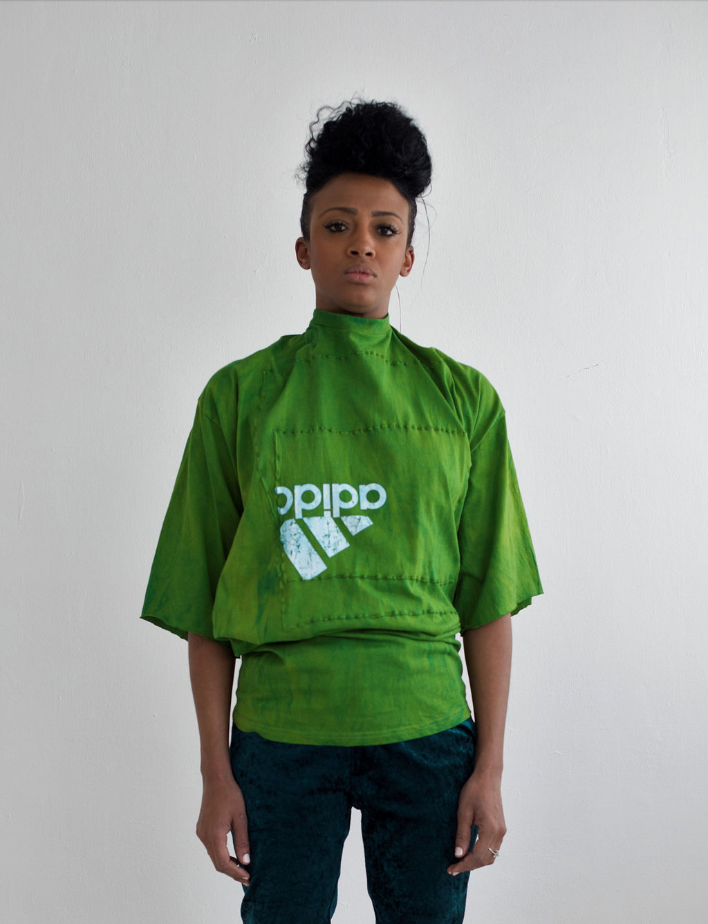 TROPO -A STRUCTURED GREEN SHIRT