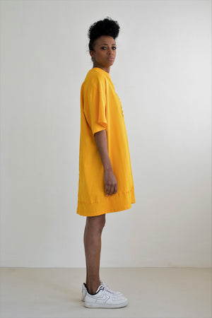 SHORT OVERSIZE  YELLOW DRESS