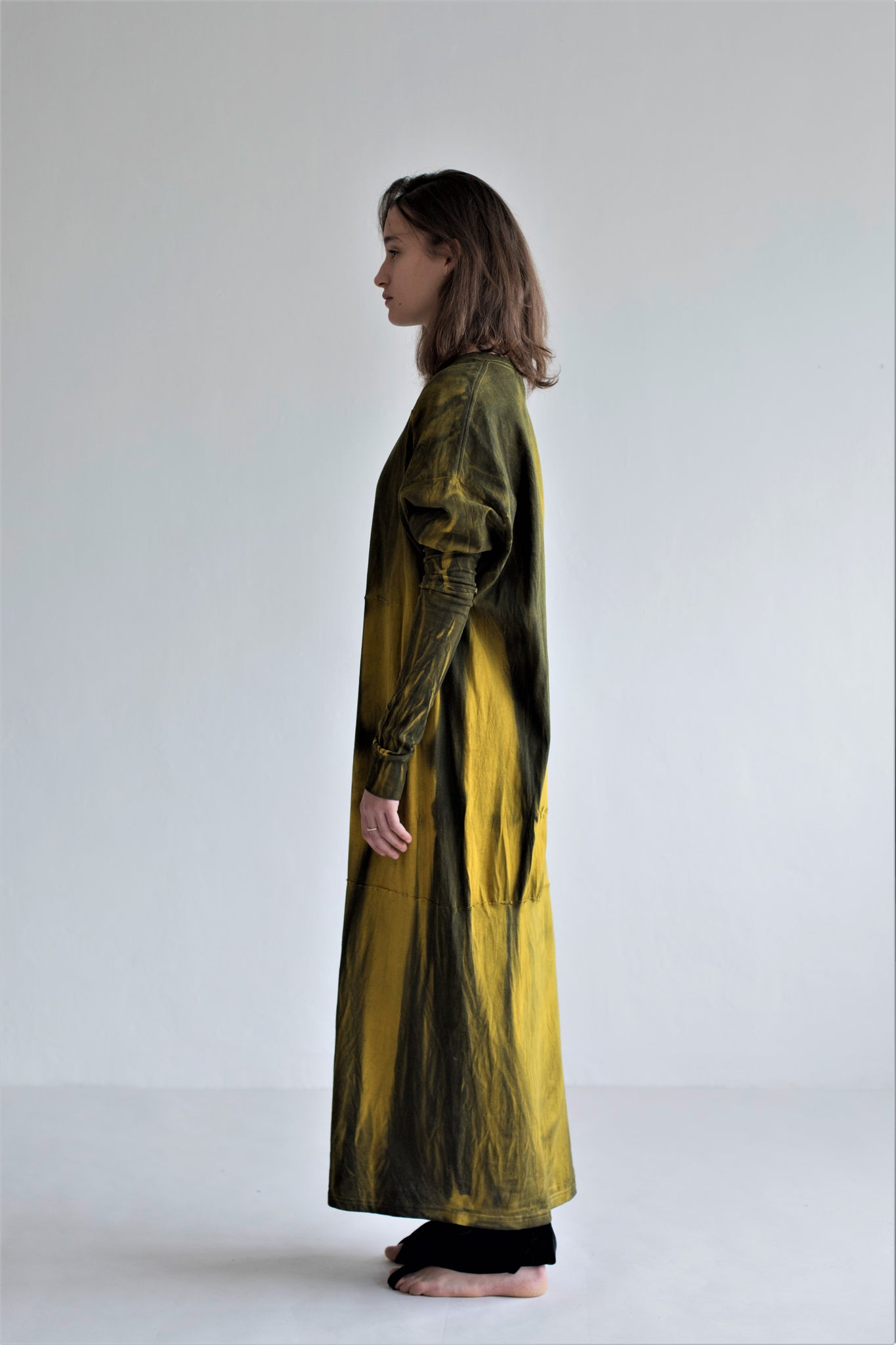 SATTELITE: A LONG DRESS RECONSTRUCTED FROM ADIDAS T-SHIRTS