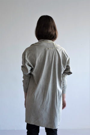 LORDY: GREY, STYLEIZED LONG SLEEVE TOP