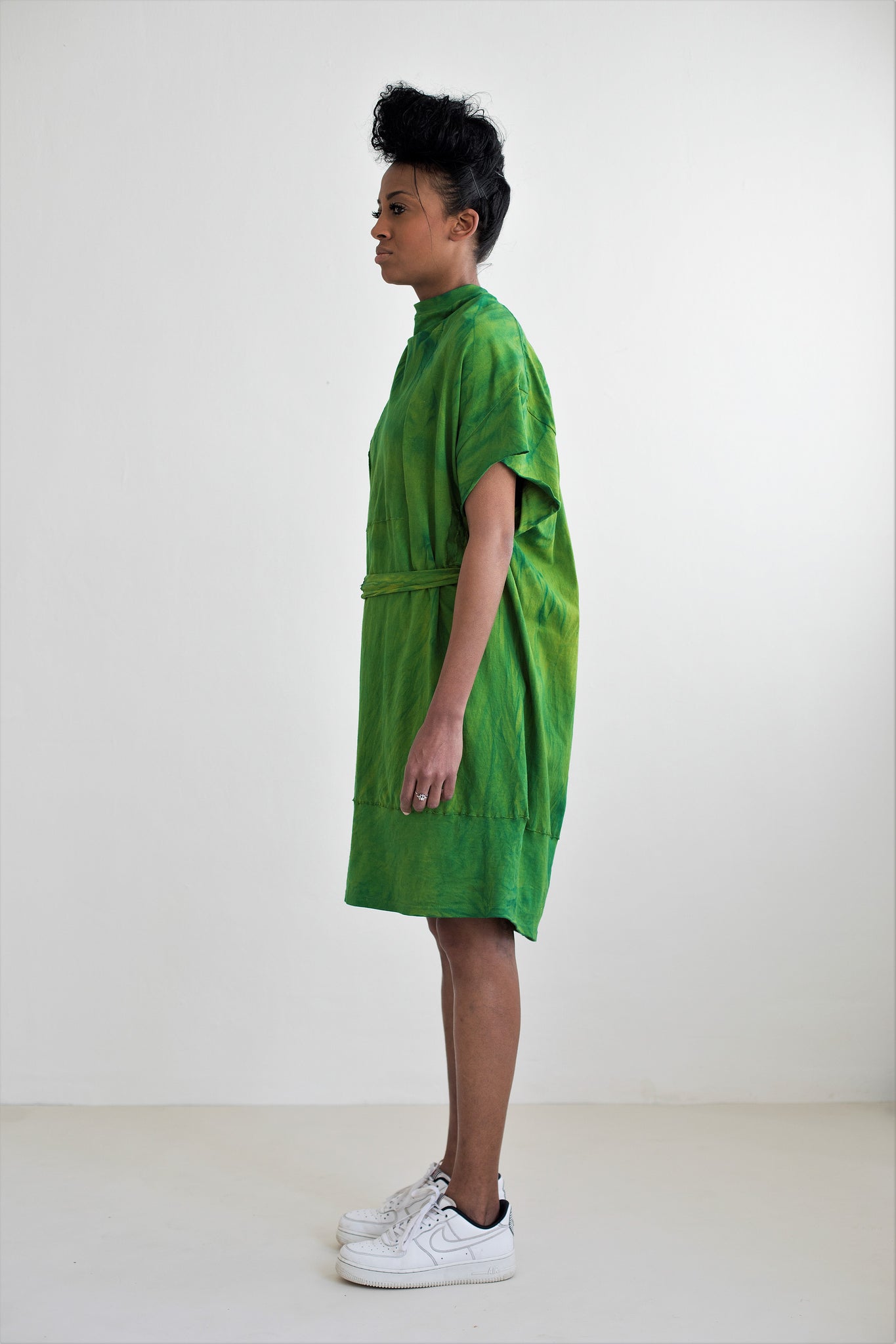 TAINTED LOVE :SHORT SLEEVE, COTTON, OVERSIZED, FREESTYLE DRESS.
